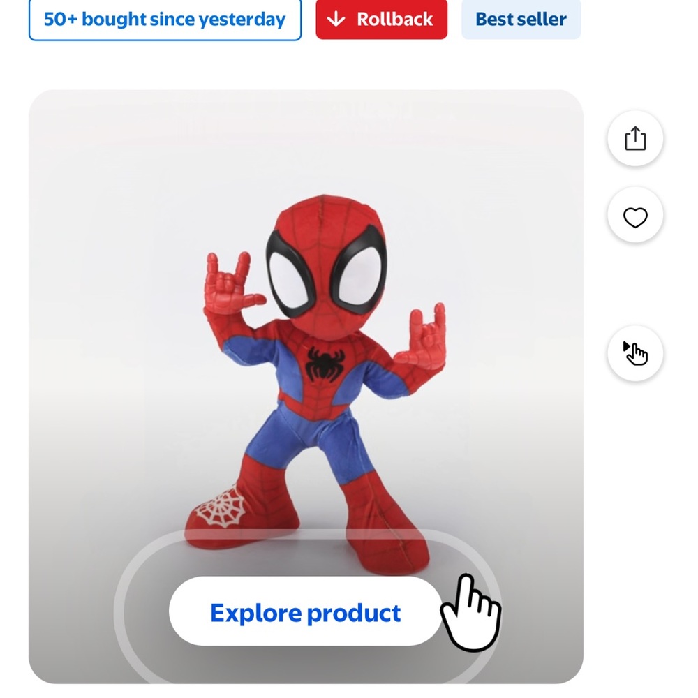 Spider-Man Action Figure - Red and Blue